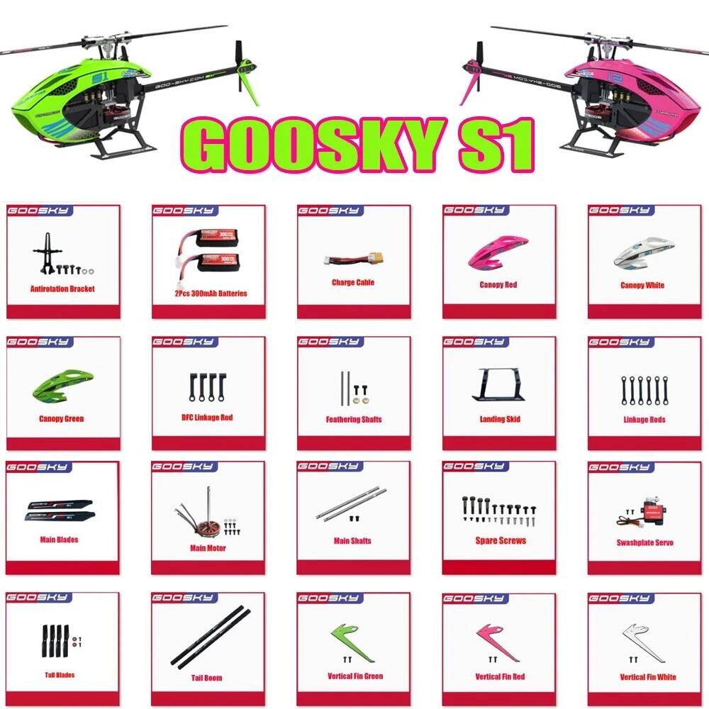 Rc Helicopter Bag - อะไหล่ทดแทนสำหรับเฮลิคอปเตอร์ Goosky S1 RC ไฟฟ้า: แกนใบพัดหลัก,