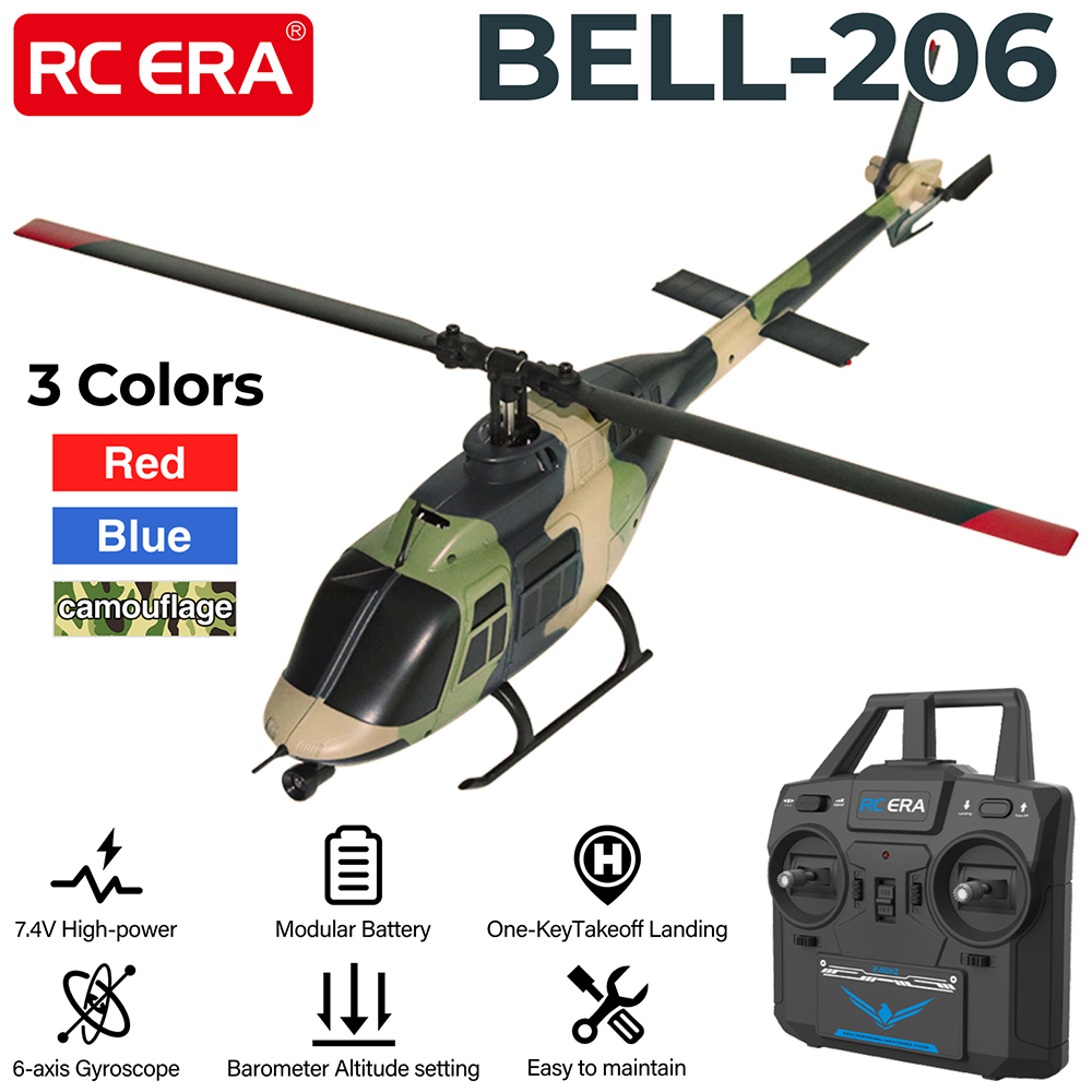 Rc Helicopter Nitro - RC ERA RC เฮลิคอปเตอร์ 1:33 Bell-206