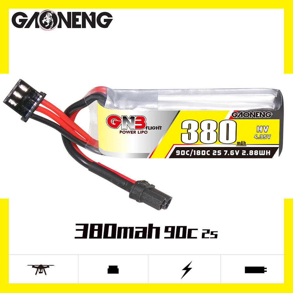 GNB 2S 7.6V 380mAh 90C/180C แบ - Rc Helicopter Coaxial บทวิจารณ์และราคา